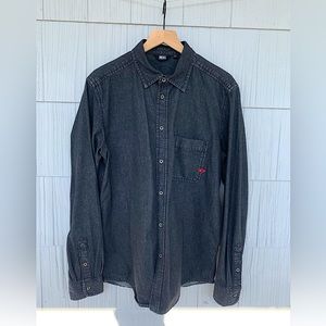 Diesel Men’s Black Denim Shirt